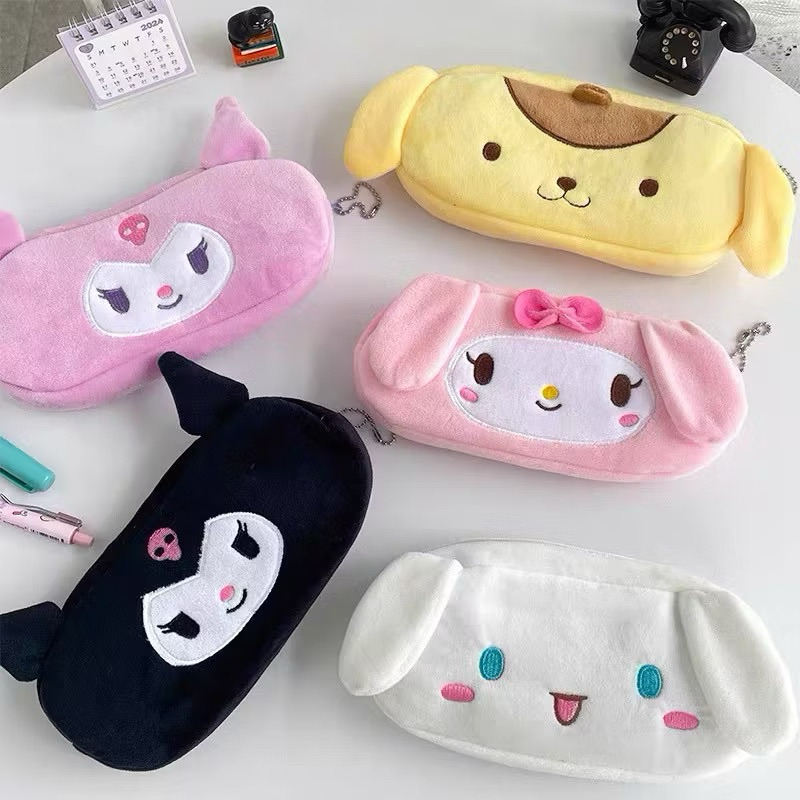 

MY LITTLE BERRY - Kotak Pensil Lucu - Pencil Case Sanrio Character - Kotak Pensil Bulu - Make Up Pouch
