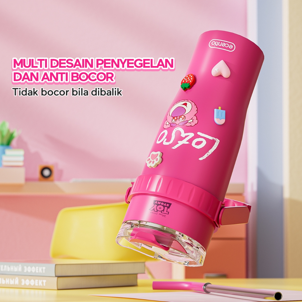 HJK Toy Storyecentio x Disney Tumbler Lotso Stainless 1200ml Tumbler Korea Lucu Tumbler es batu