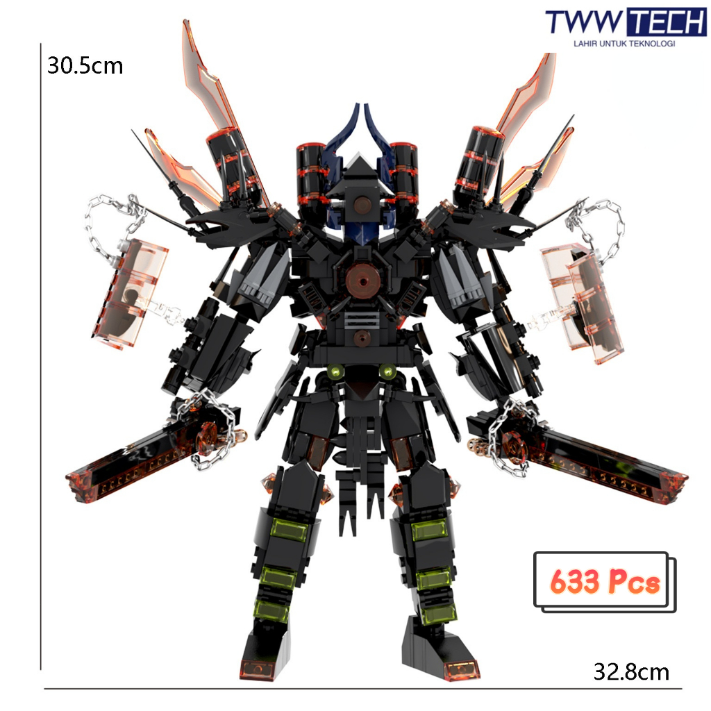TWW Skibidi Toilet/Titan TV Man/Titan TV Man Murah/Titan TV Man Upgrade/Model Building Blocks
