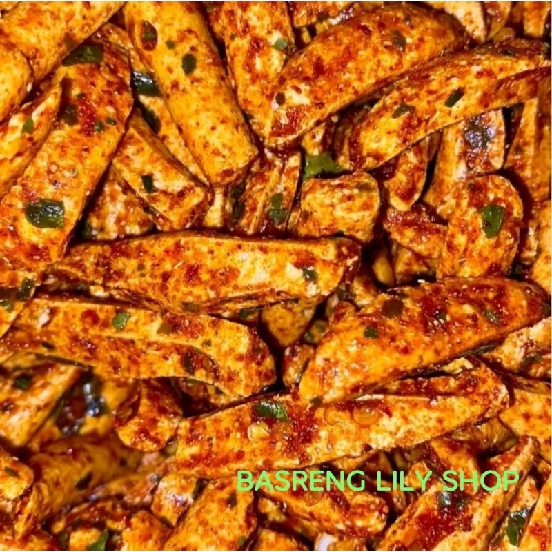 

Basreng Pedas daun Jeruk Nipis 250 Gram - Gurih dan Enak Hallal - Food, Goreng, Snacks, Kering Keripik Kripik Crispy Cemilan UMKM