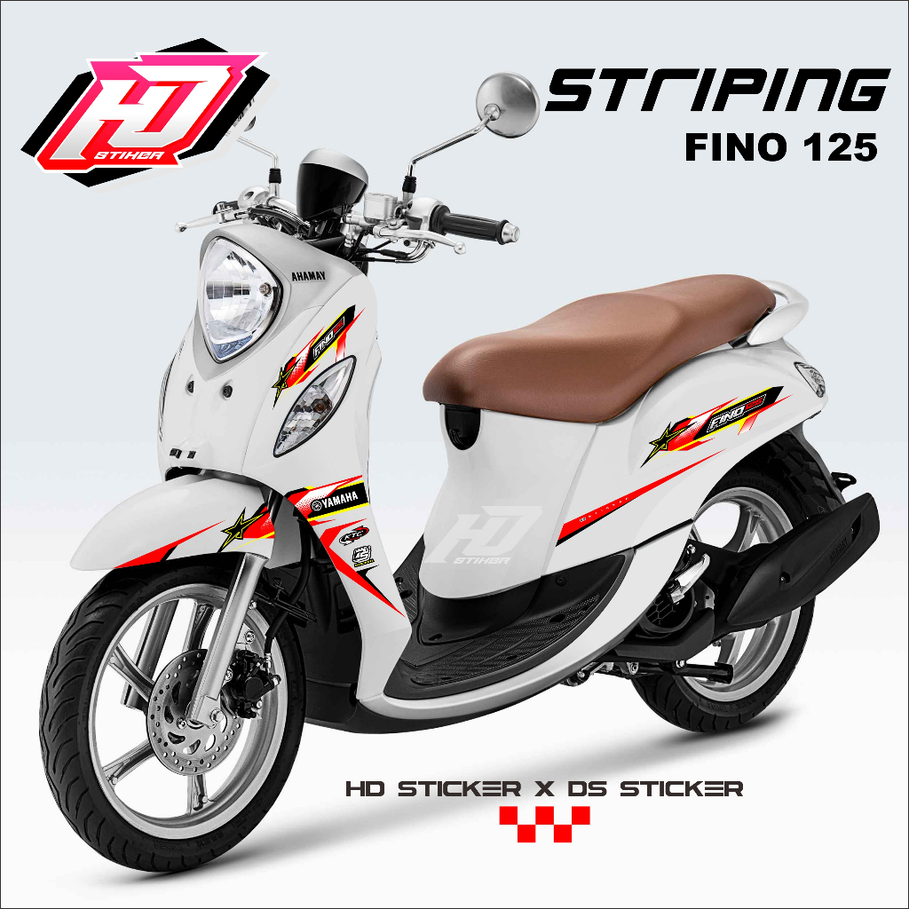 Striping Stiker Fino 125 List Variasi Sticker Motor yamaha Fino Grande Premium HD011 HD STIKER