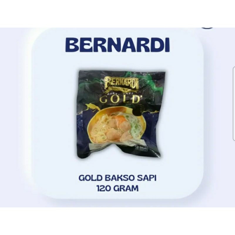 

Bernardi Gold Bakso Sapi 120gram