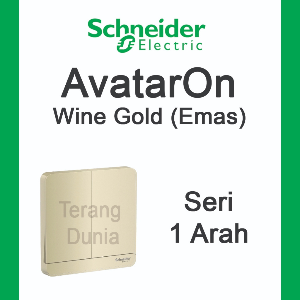 Saklar Seri Schneider Avataron Gold Saklar Dobel Avataron Gold Saklar 2 Schneider Avatar on Gold Cet
