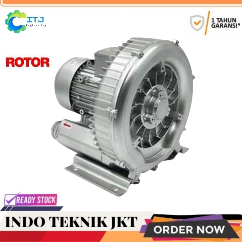 Ring blower tambak/ipal Vortex Blower aerator ROTOR HB 370 0,5Hp 220V