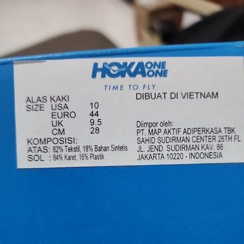 Sepatu Lari Hoka Clifton 9 Full Black