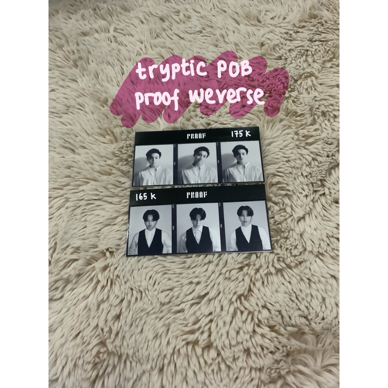Official Triptych POB Proof Standard BTS Jimin, Jungkook