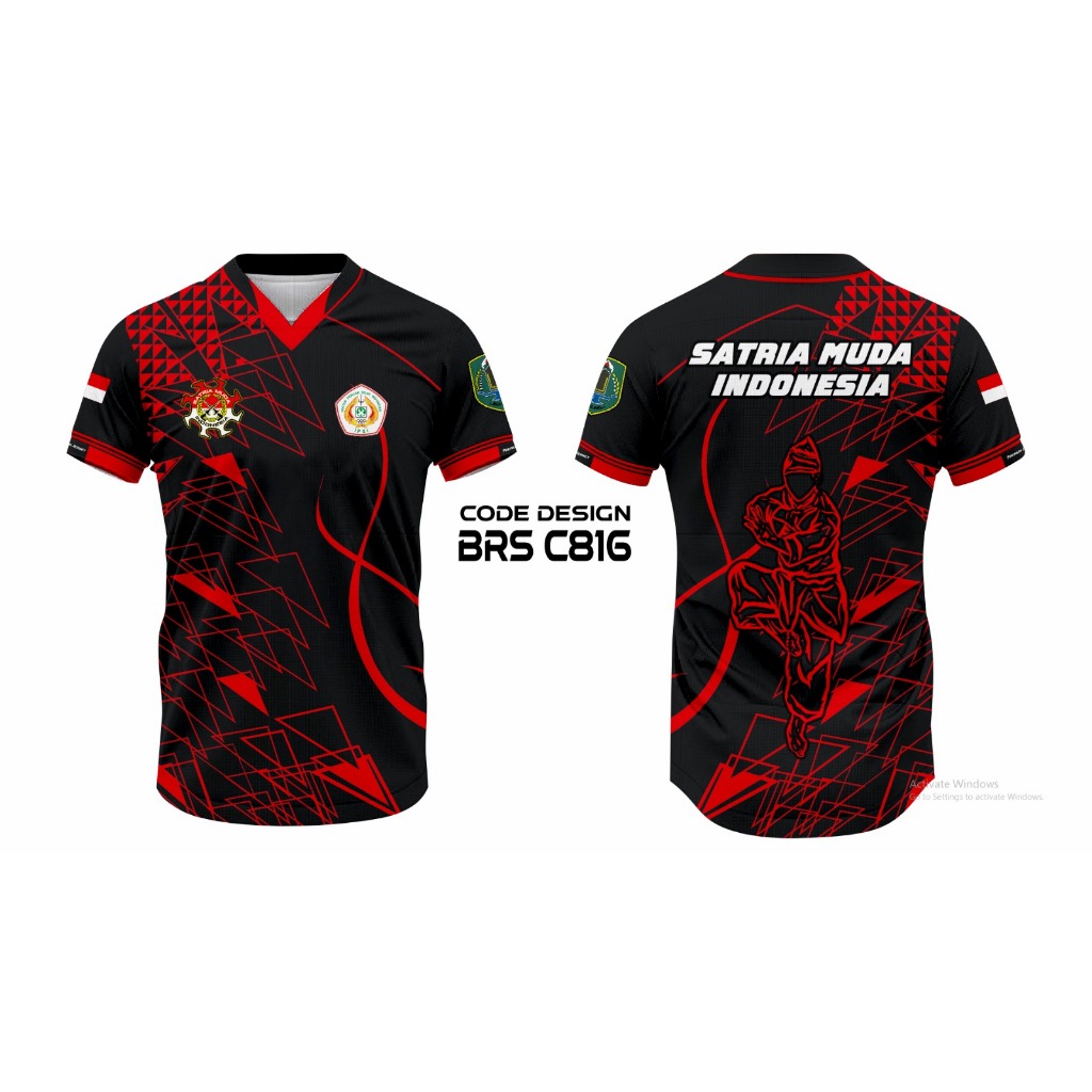 KAOS JERSEY PENCAK SILAT SATRIA MUDA INDONESIA FULL PRINTING FREE CUSTOM KUALITAS PREMIUM