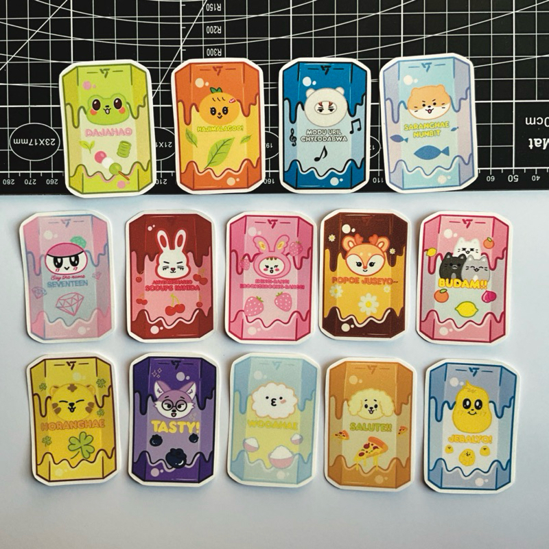 

Stiker Miniteen Chocobi | Stiker Vinyl Glitter yang Terinspirasi dari Seventeen