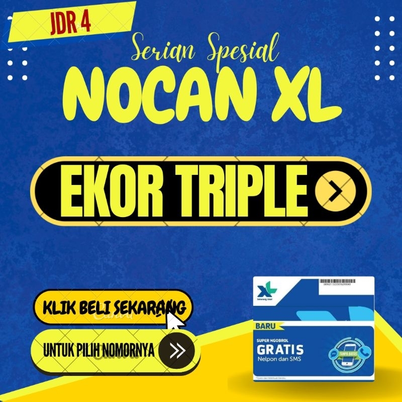 No Cantik XL 11 Digit Nomer Cantik XL 11 Digit Kode JDR4 Kartu Perdana Nomer Cantik XL 11 Digit Buka