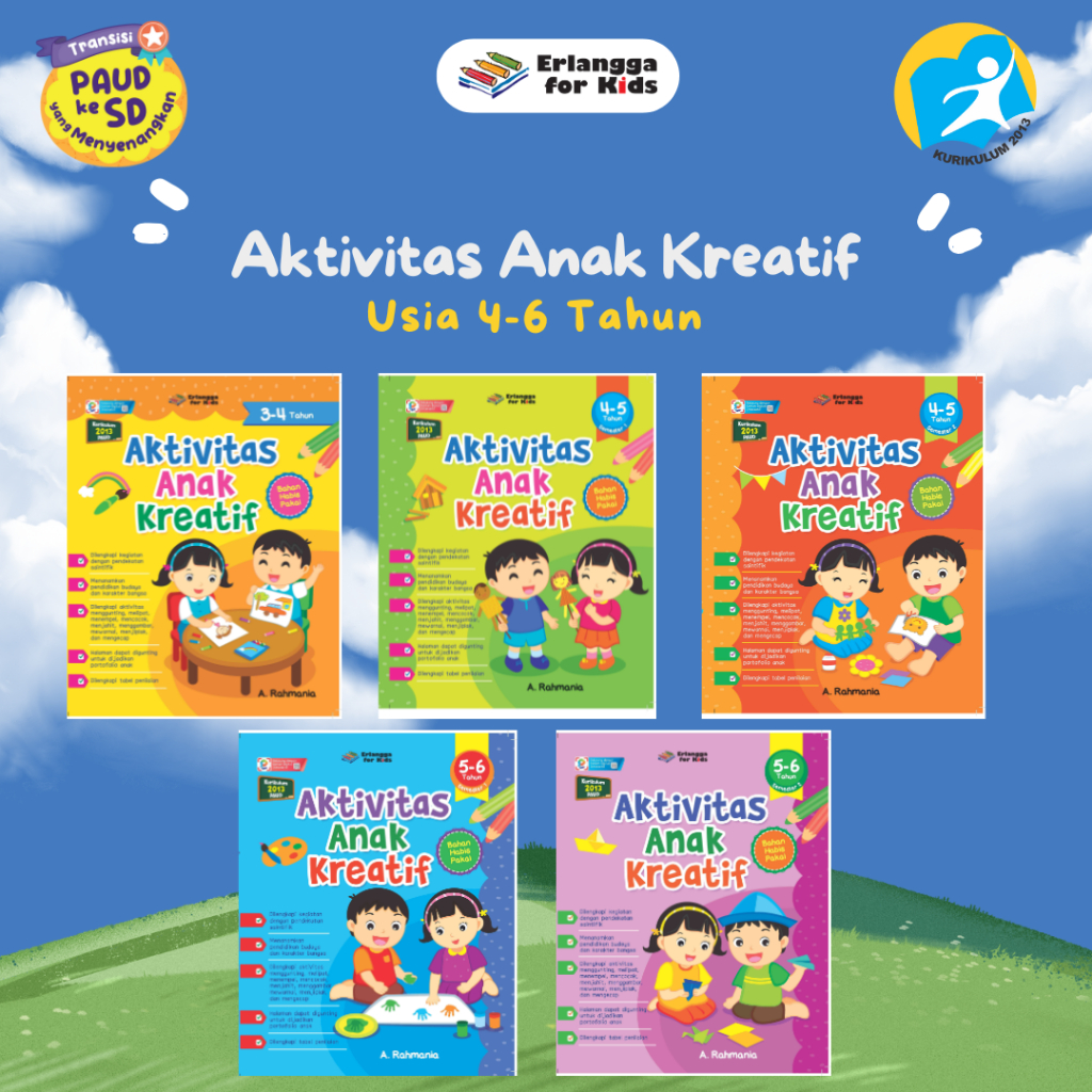 [Erlangga Official] Aktivitas Anak Kreatif Usia 4-6 Tahun