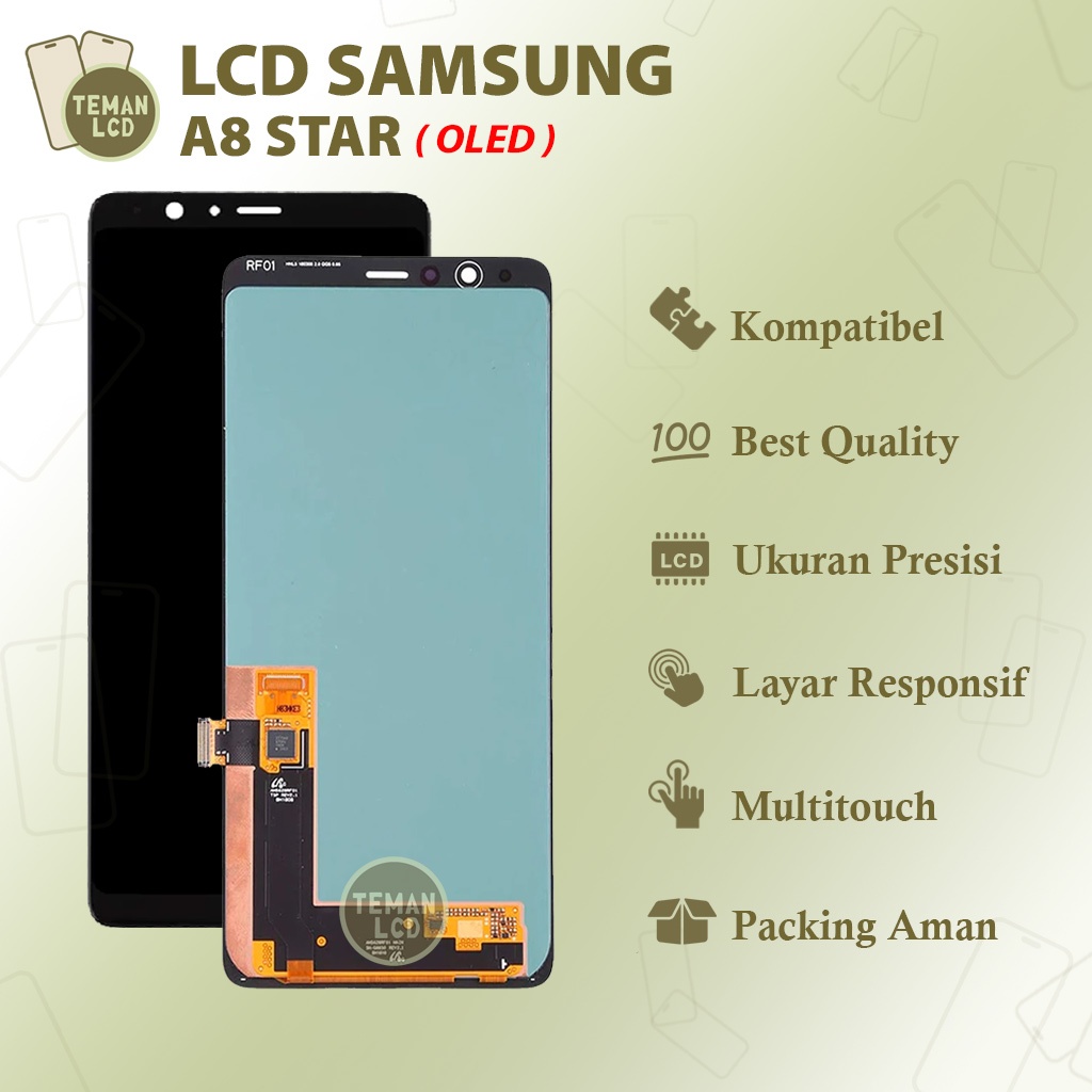 LCD Samsung A8 Star OLED - Original 100% Fullset Touchscreen