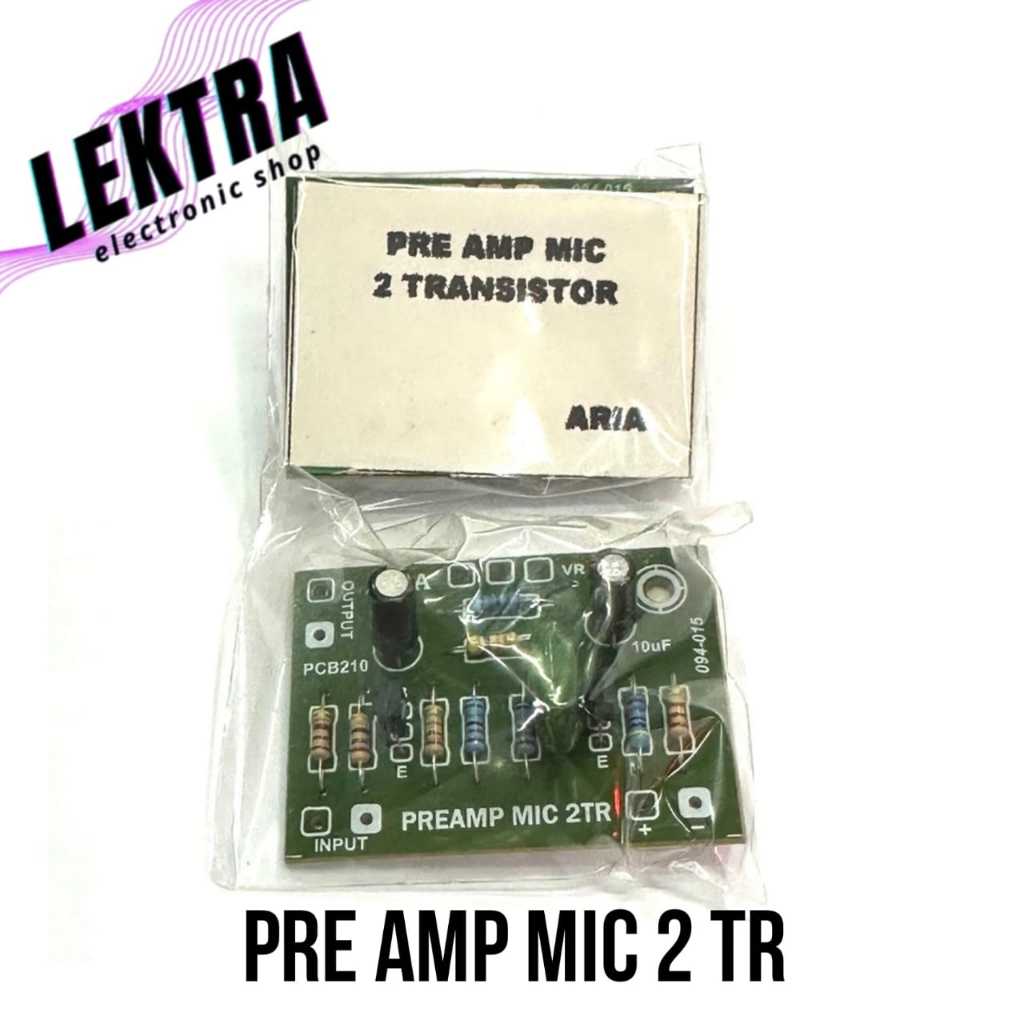 Kit Pre Amp Mic 2 TR ARIA Preamp 2 Transistor