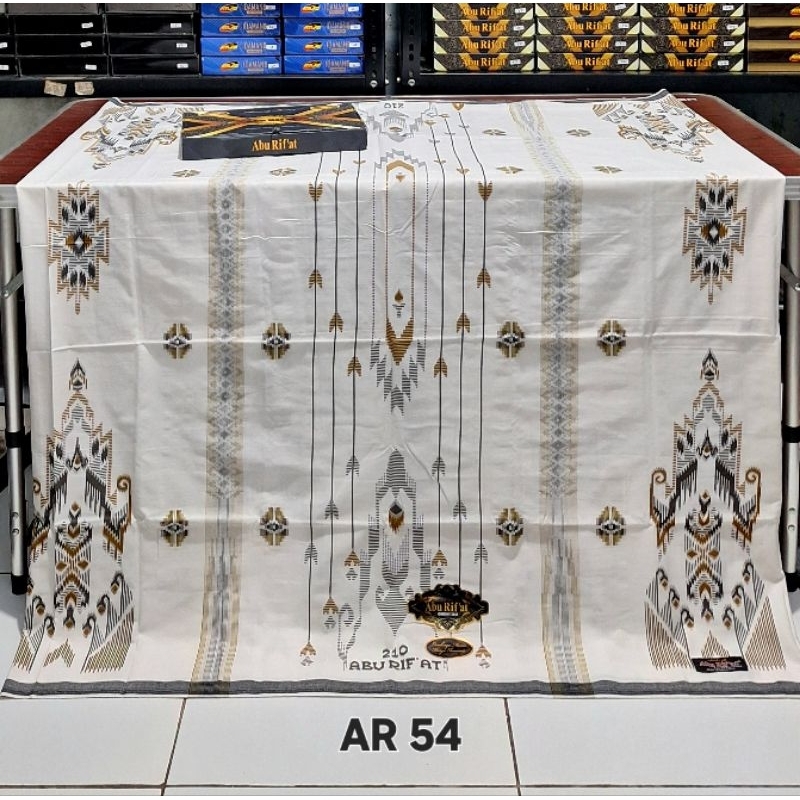 SARUNG ABU RIFAT SONGKET MOTIF BHS TERBARU