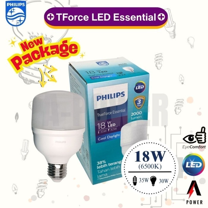 Philips - Lampu LED Essential 18W (Putih)