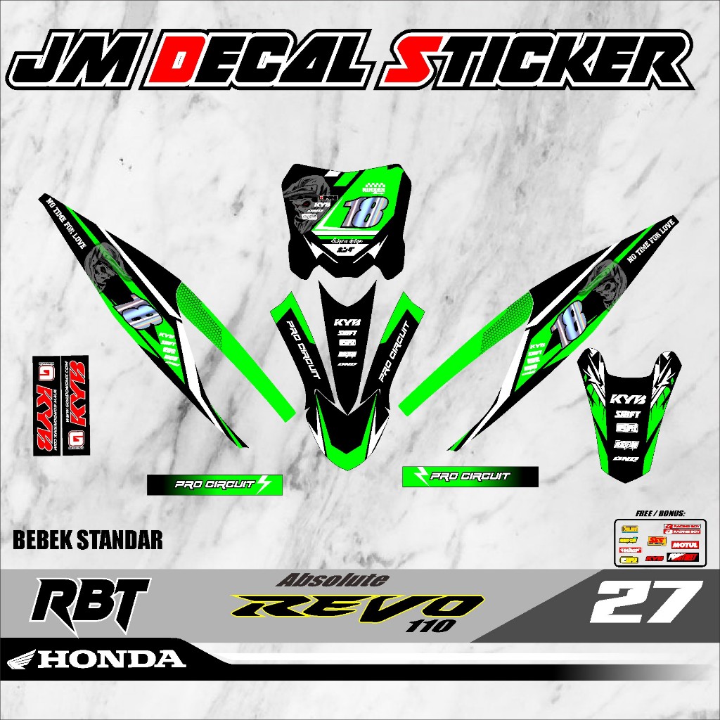 COD TERBARU DECAL STICKER RBT ABSOLUTE REVO VOL 27