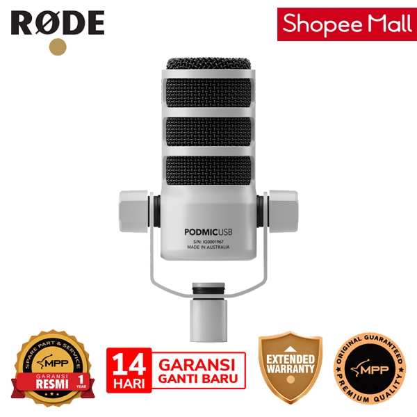 Microphone Rode PodMic USB White