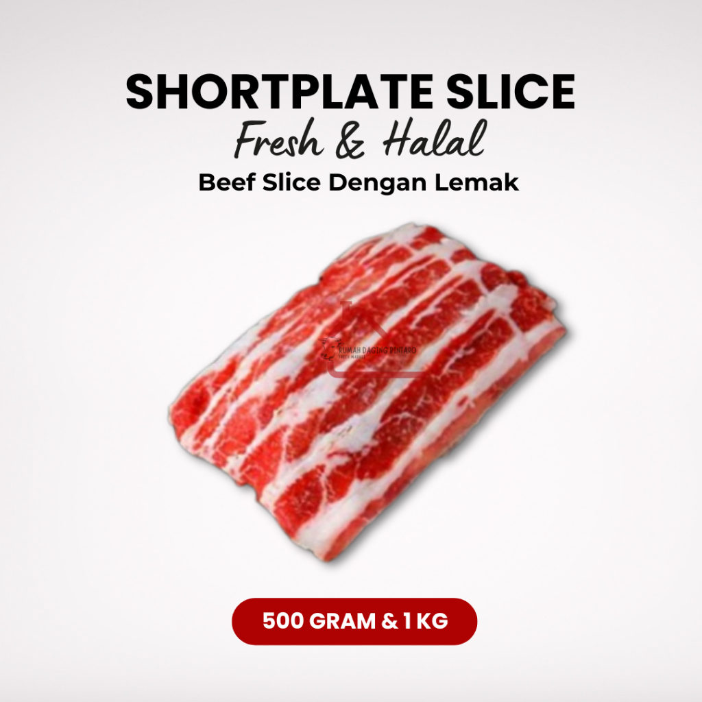 

AUS Shortplate Beef Slice / Daging Sapi Slice Fresh Halal 500gr 1kg Tangerang Selatan