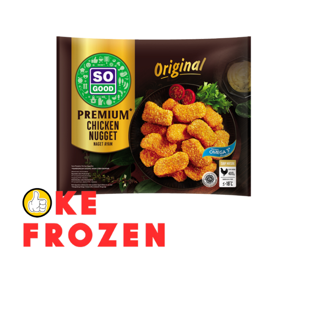 

SO GOOD CHICKEN NUGGET PREMIUM 400GR/NAGET AYAM