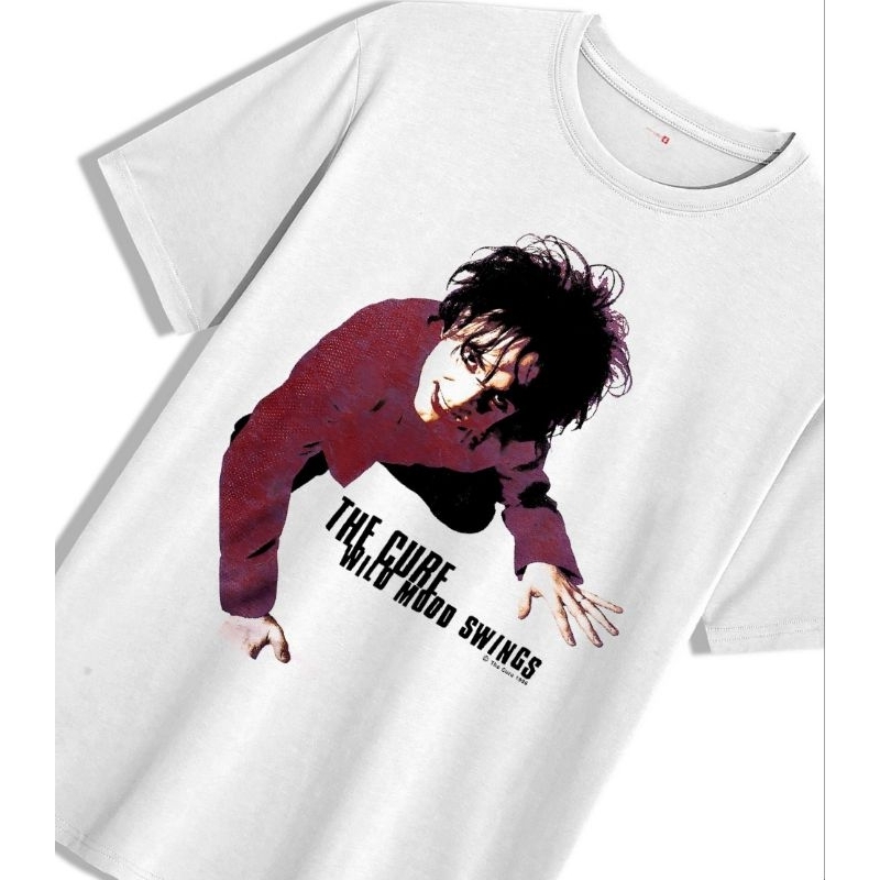 kaos band the cure heavy weight cotton 16's built-up tanpa jahitan samping stitch supply