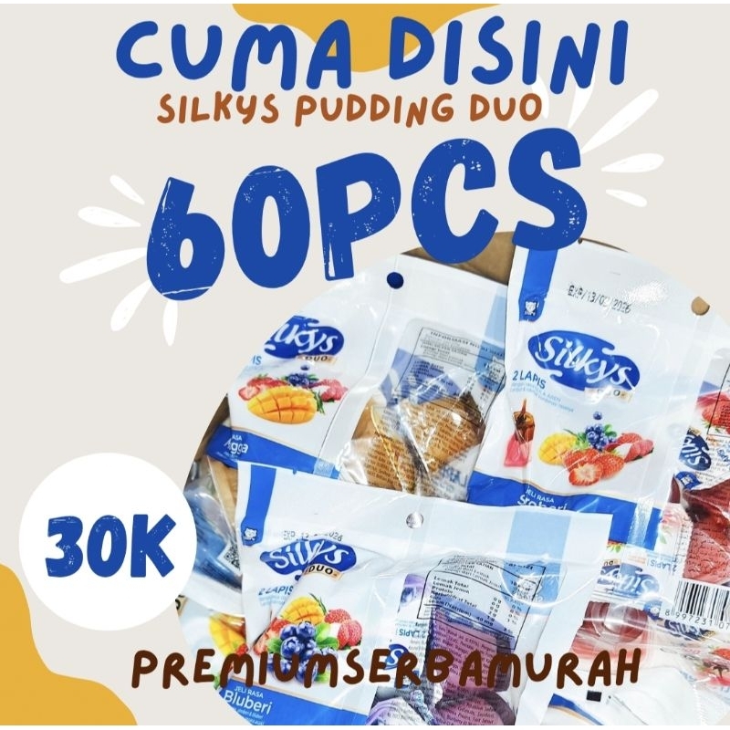 

TERMURAH !! SILKYS PUDDING ISI 60PCS 6PACK