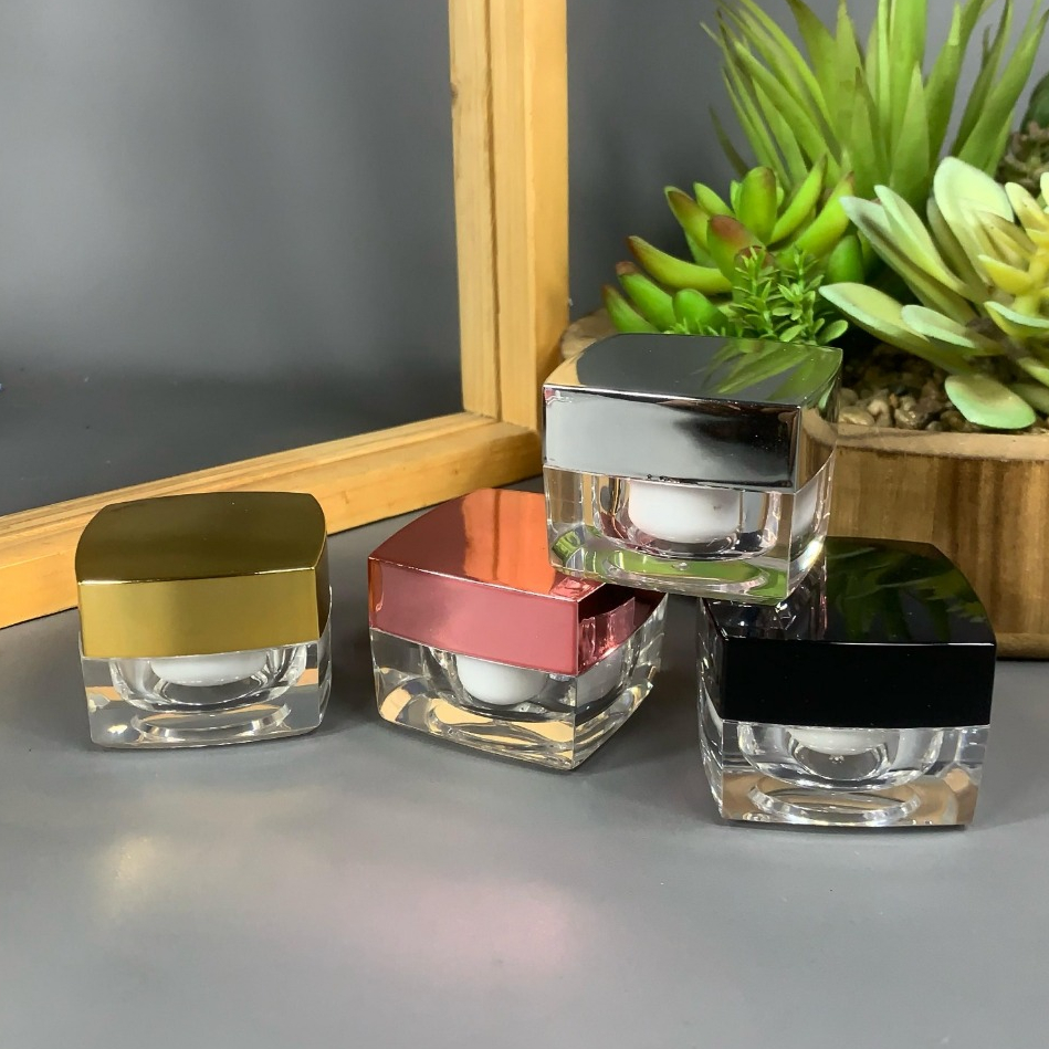 POT ACRYLIC KOTAK 10 GR -  / POT CREAM 10 GRAM KOTAK / POT ACRYLIC 10 GRAM IMPORT / KEMASAN SKINCARE