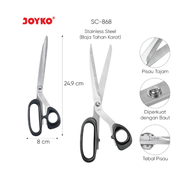 

Gunting JOYKO SC-868/Scissor JOYKO