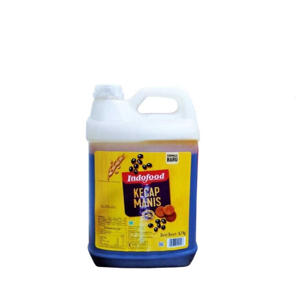 

Indofood kecap manis+hitam 5,7kg special dengan kedelai pilihan terbaik