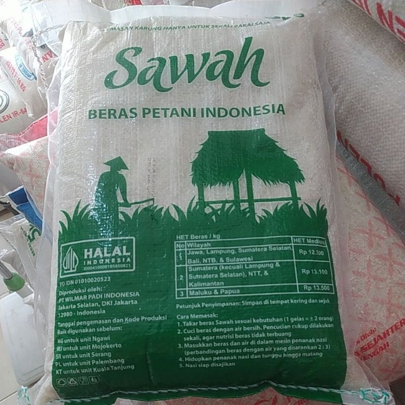 

Beras Medium, Beras Enak, Beras Pulen Cap Sawah 5kg