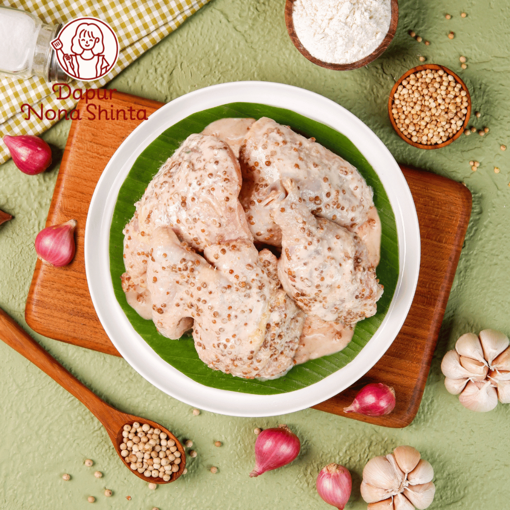 

Ayam Goreng Ketumbar Marinasi Ukuran 700gr | Home Made Fresh Bukan Frozen (Dikirim H+1 Setelah Pesanan Masuk)