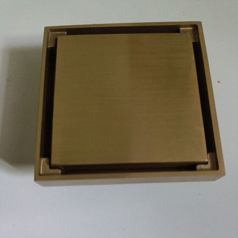Smart Drain kotak Gold minimalis/Smart floor drain kamar mandi kotak minimalis
