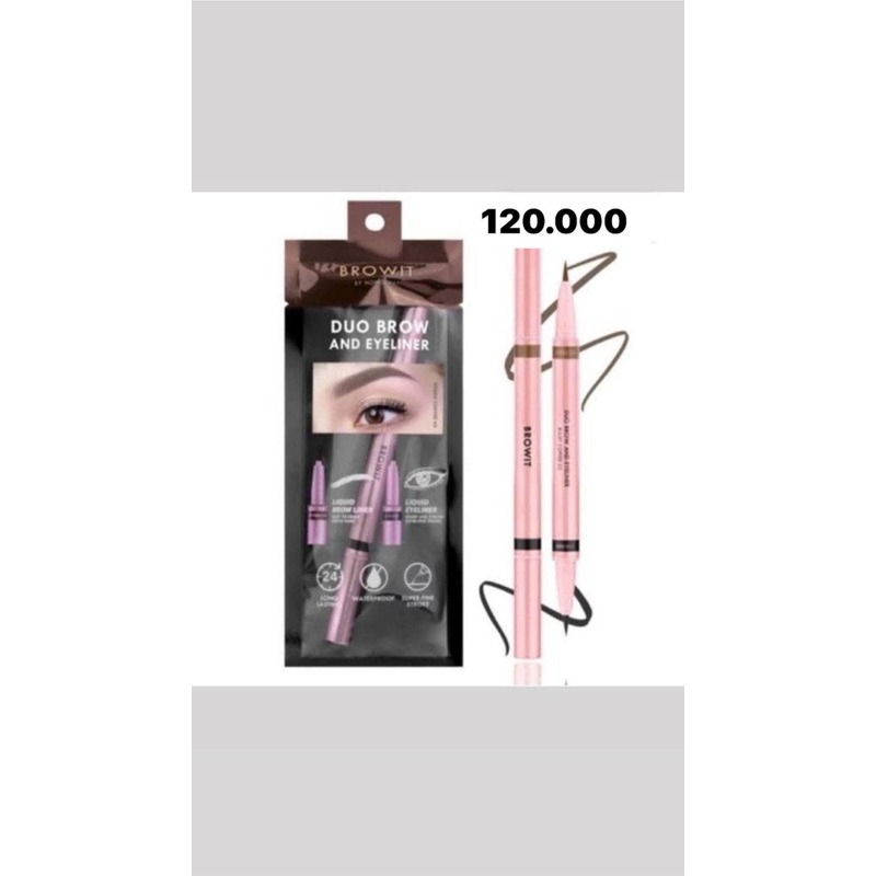 BROWIT Duo Brow And Eyeliner /Browit Spidol Alis dan Eyeliner