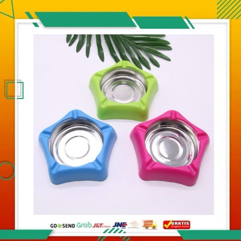 ASBAK ROKOK BINTANG TEMPAT PUTUNG ROKOK STAINLESS TAHAN LAMA KUAT