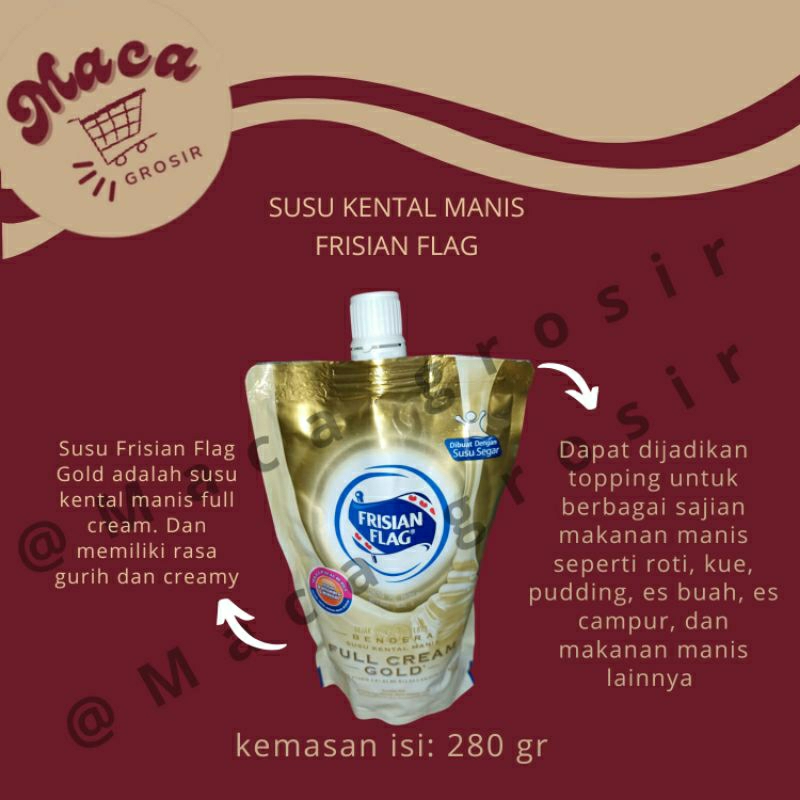 

Susu kental manis frisian flag gold 280gr