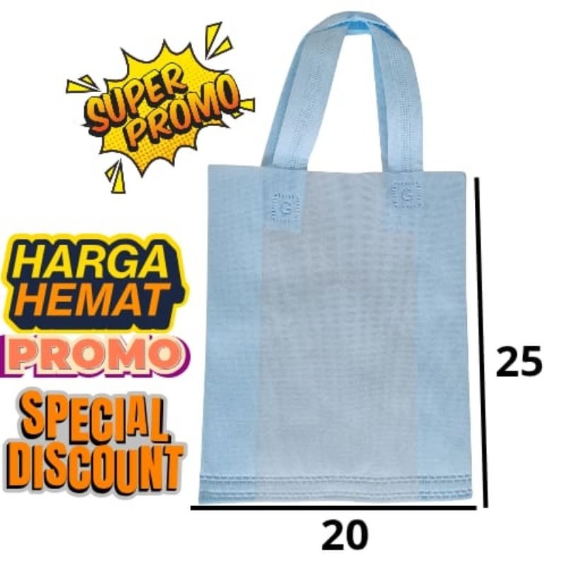

( isi 12 pcs )Goodie Bag HLS 20x25, Tas Spunbond Harga 1 Lusin