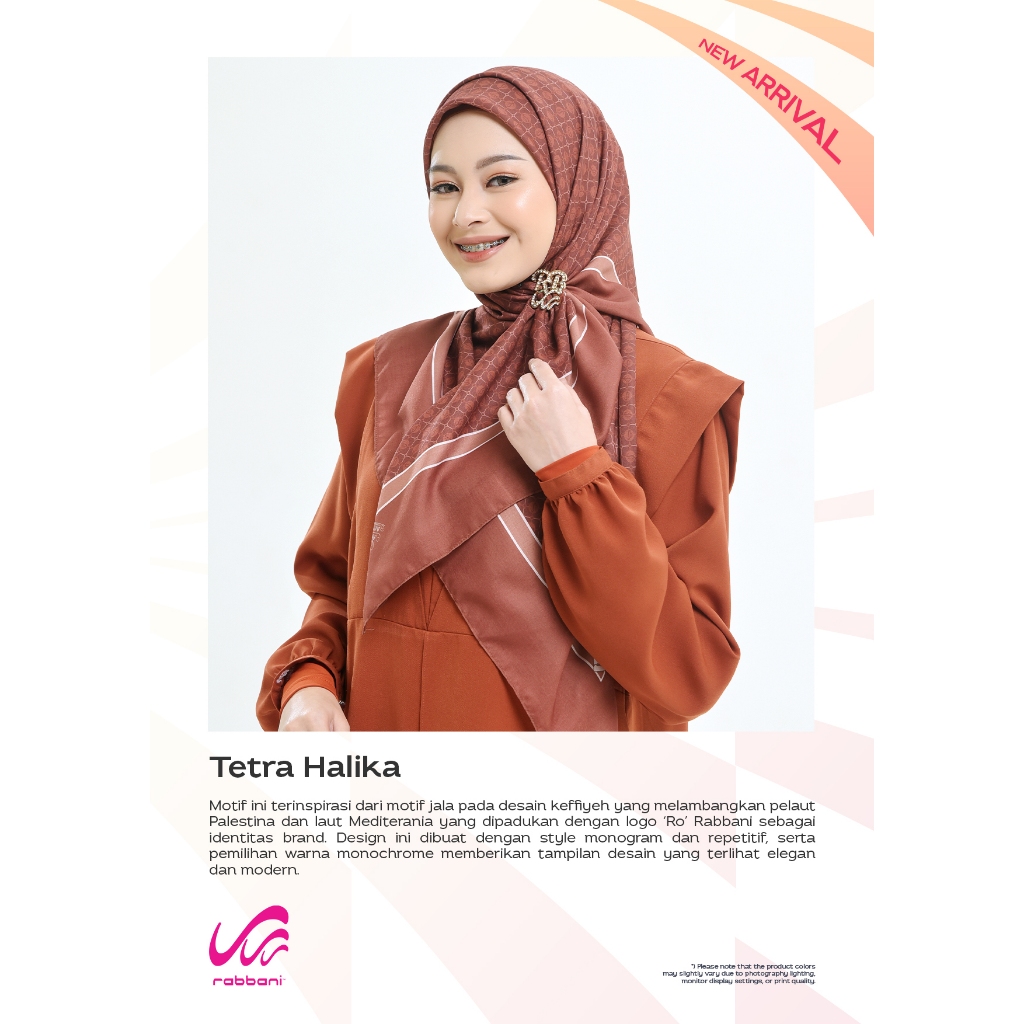 HALIKA MOTIF RABBANI KERUDUNG SEGI EMPAT