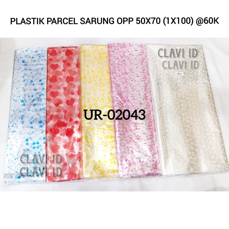 

2043/PLASTIK PARSEL SARUNG 50X70/PLASTIK PARCEL/ PLASTIK KADO/PLASTIK PARCEL 50X70