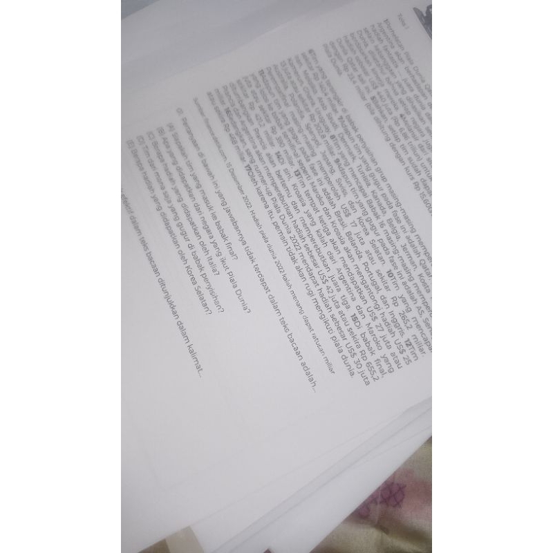 

A4 75 GSM HITAM PUTIH SATU SISI