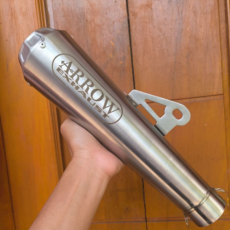 Arrow Exhaust Racing in51mm - Muffler Arrow - Canister Arrow Stainless for M-slaz,R15, Sonic, Raider