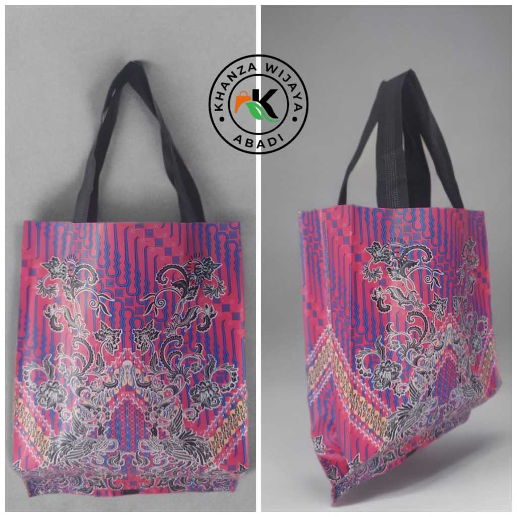 

1 Lusin (12pcs) Tas Laminasi Hampers / Tas Laminasi Batik uk 20x28x7