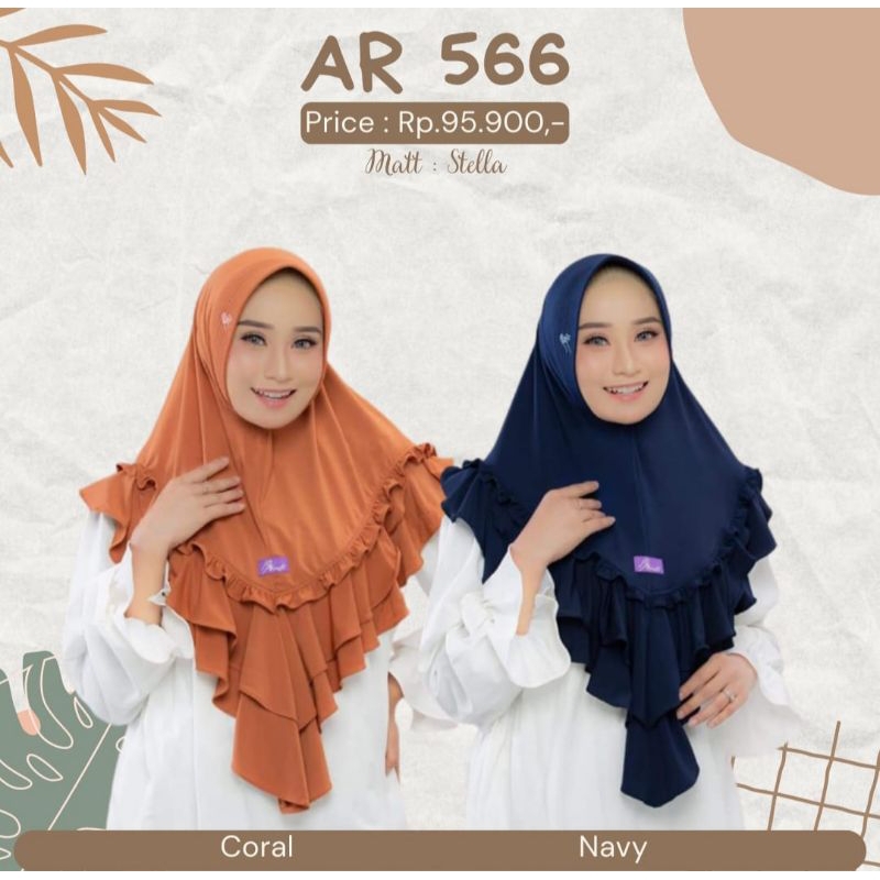 AR 566 HIJAB BERGO TERBARU vsriasi rempel bawah BY ARRAFI ORI