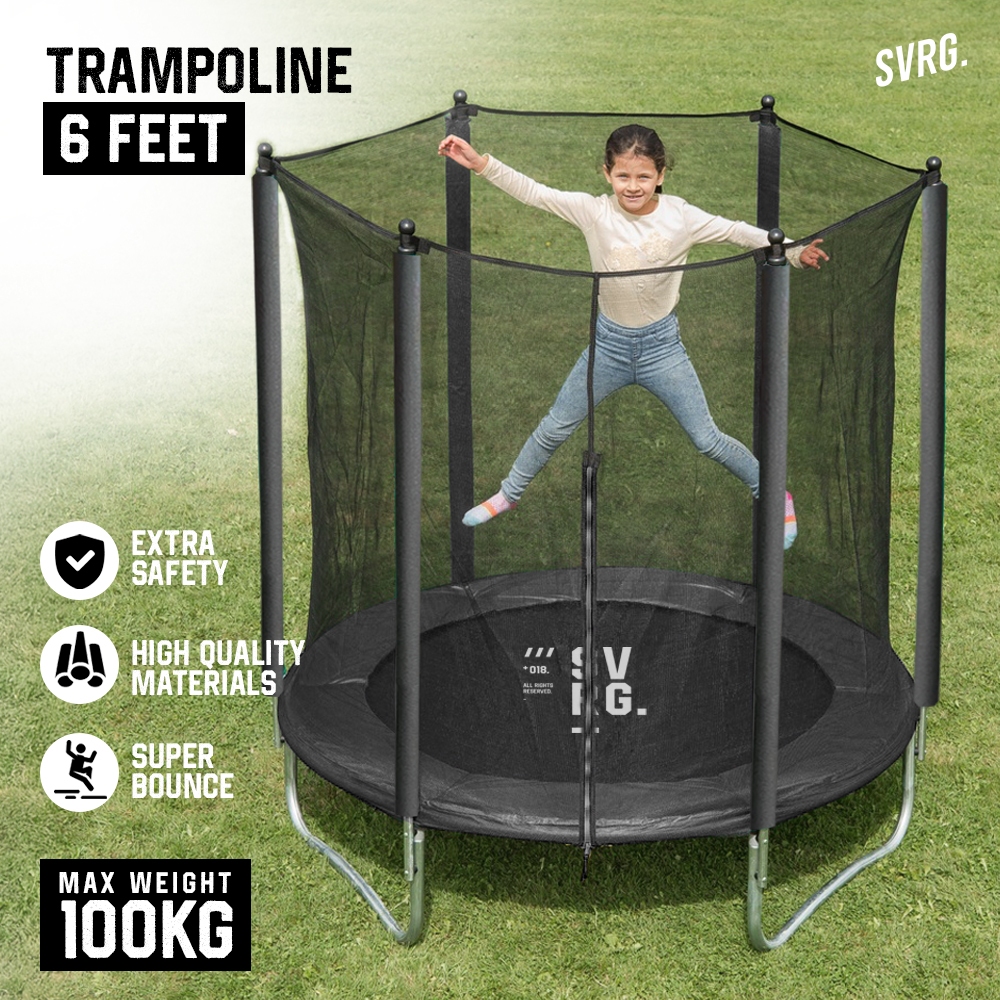 SVRG Trampoline 6ft - Lompat Trampoline - Jump - Fitness - Olahraga
