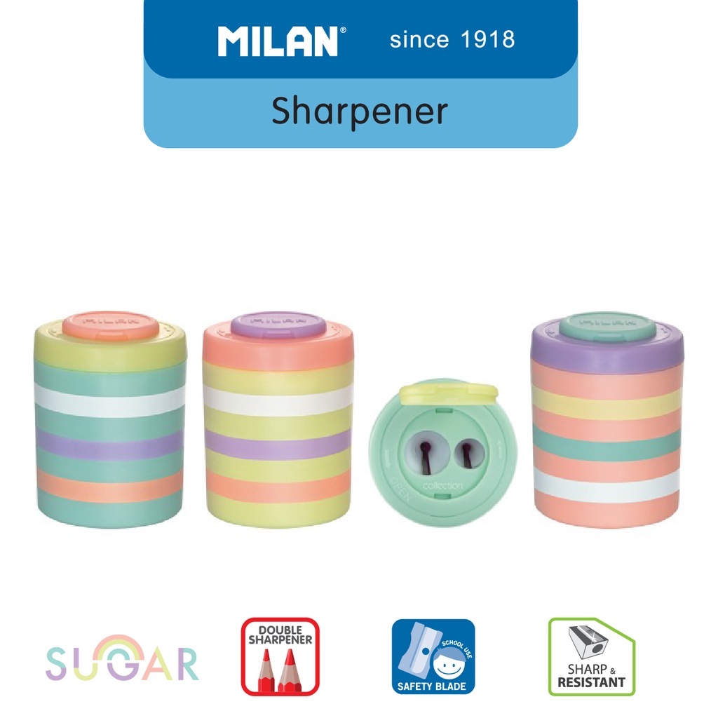 

[BMS Tangerang] Milan Rautan Serutan Sharpener Warna Pastel Series Sugar (1 Pcs) 201619SUG