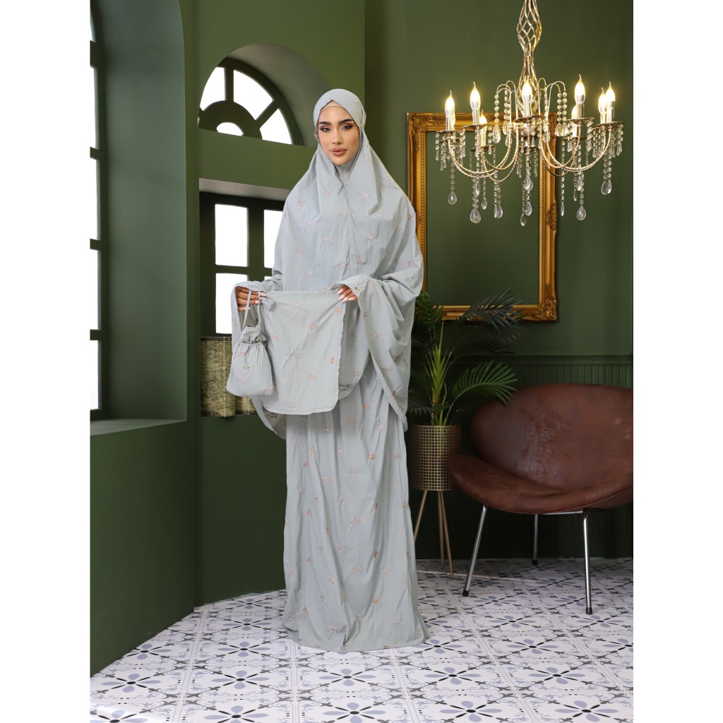 TELEKUNG AINUN EMBRIODERY GARDENIA - GHANIEA