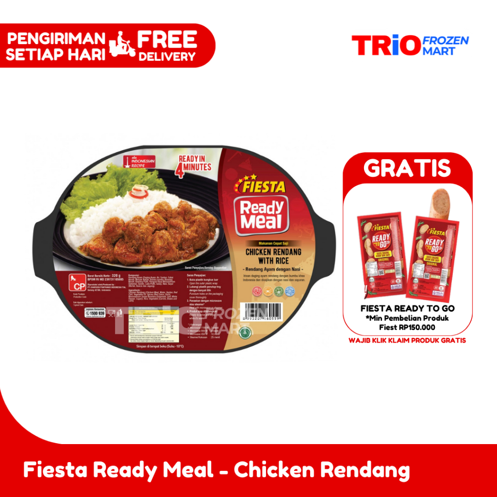 

FIESTA Ready Meal Chicken Rendang with Rice Rendang Ayam dengan Nasi