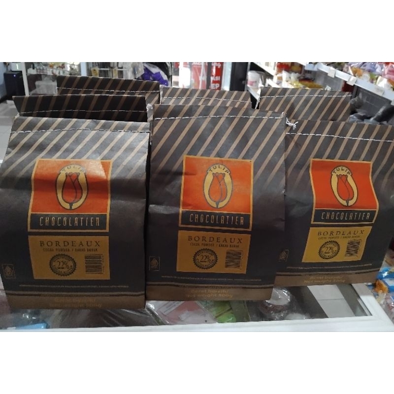 

Coklat bubuk Bordeaux tulip 100gr