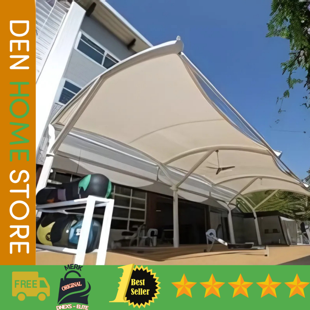 Tenda kanopi awning - kanopi membran untuk taman kualitas premium