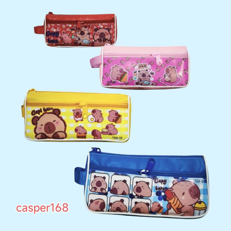 

Kotak Pensil Fancy Karakter Capybarra- Pencil case Fancy Lucu - Tempat Pensil Fancy Lucu Anak Perempuan - Kotak Pensil 2 Zipper Fancy Karakter.
