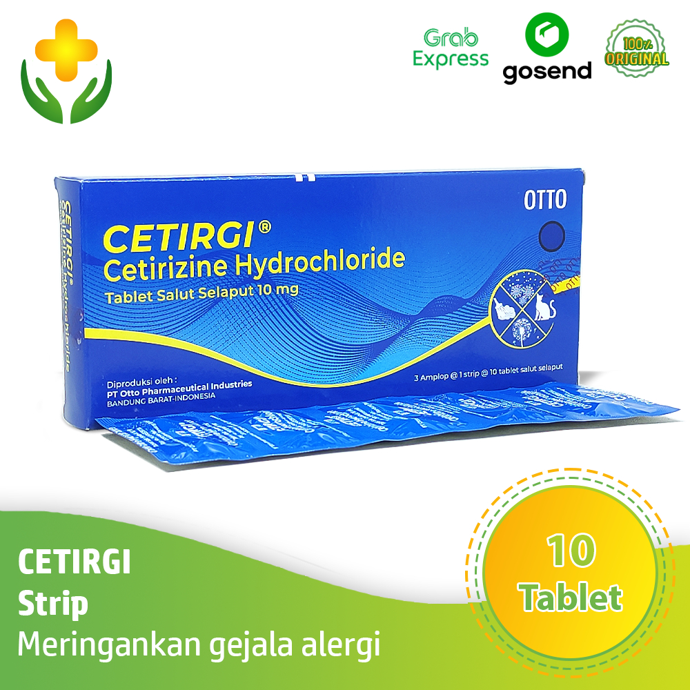 Cetirgi 1 Strip 10 Tablet - Obat Alergi Biduran Gatal