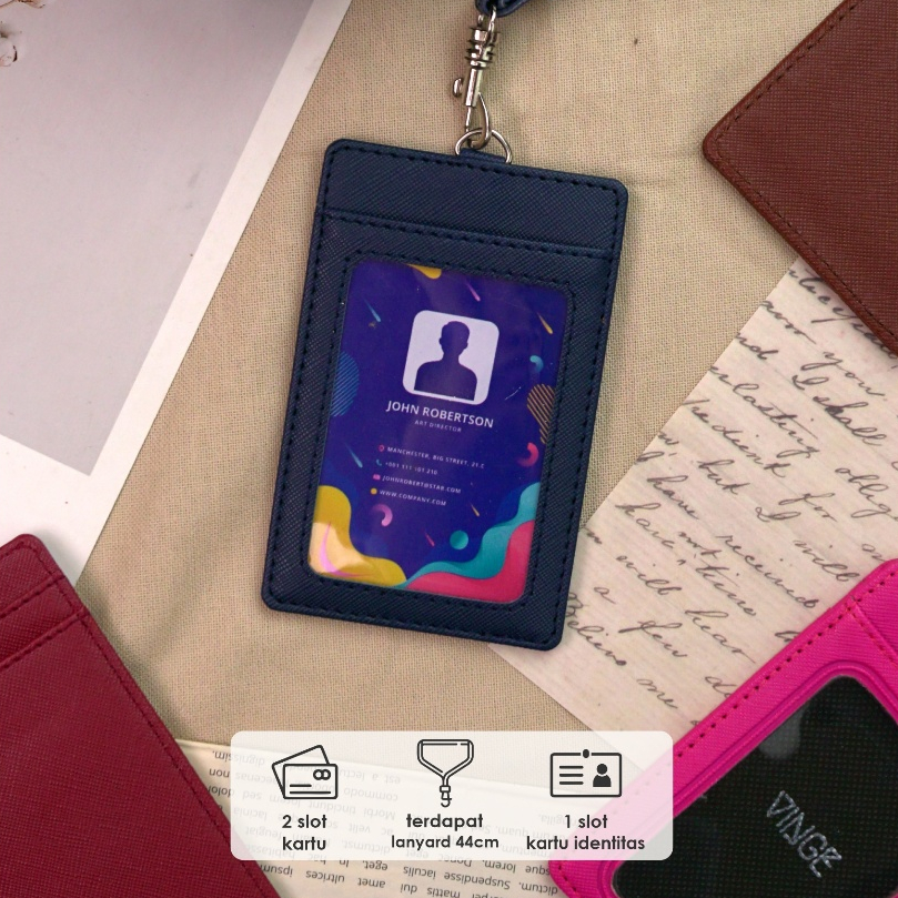 

VINGE SAGA ID Card Holder Lanyard Nametag Holder Kartu ID KantorKaryanEvent