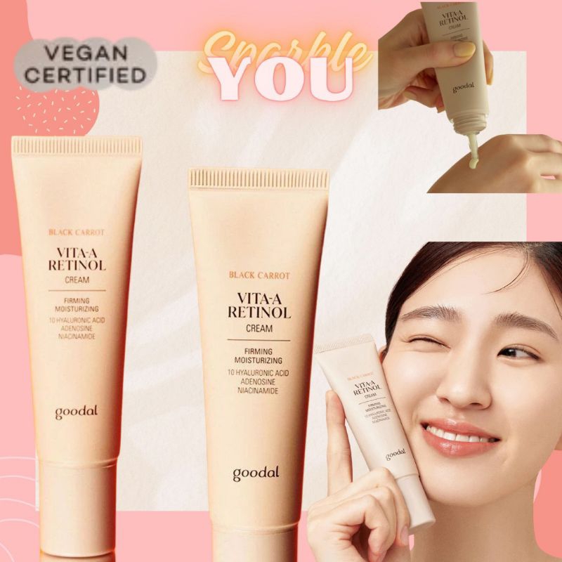 [100% ORI KOREA] Goodal Black Carrot Vita-A Retinol Cream 15ml - No Box